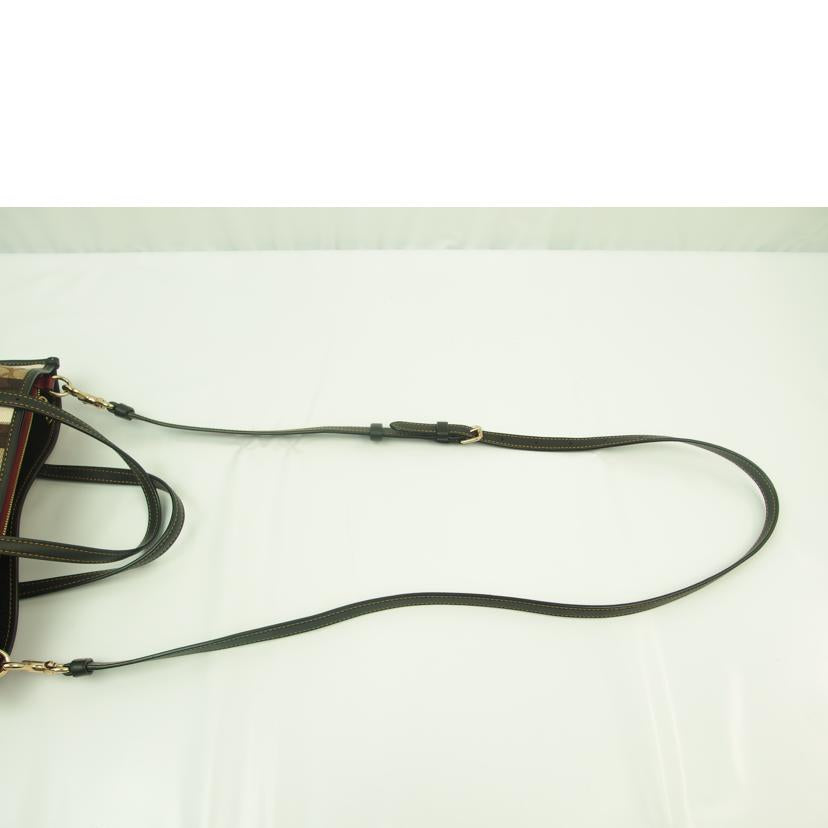 COACH コーチ/シグネチャージャガードストライプモーリートート25/カーキブラック/C4086//B2139/Aランク/83