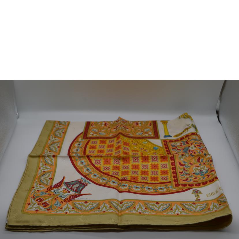 HERMES エルメス/ヴィザンチンの空 シルクスカーフ・カレ90//Aランク/89