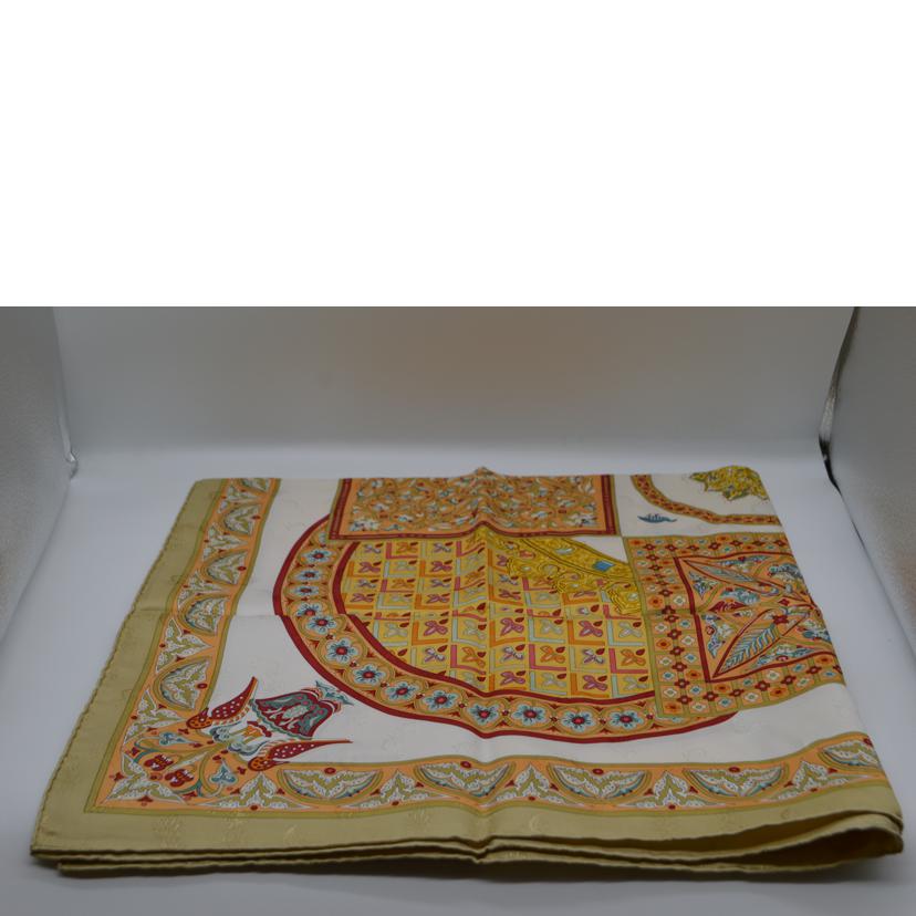 HERMES エルメス/ヴィザンチンの空 シルクスカーフ・カレ90//Aランク/89