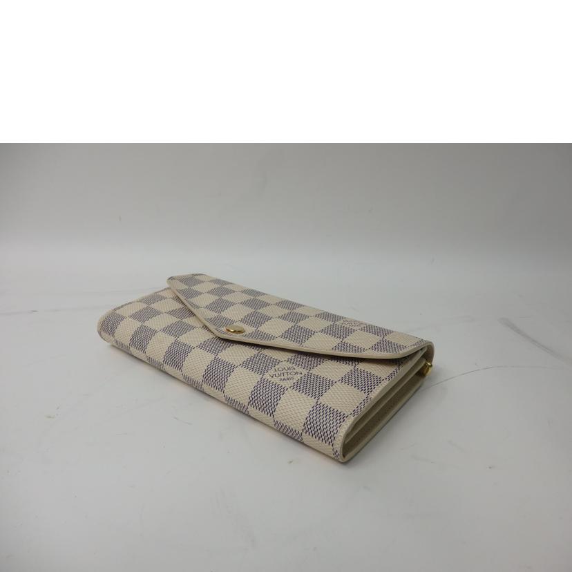 LV ルイヴィトン/ポルトフォイユ・サラ/ダミエ/アズール/N63208//CT4104/ABランク/84