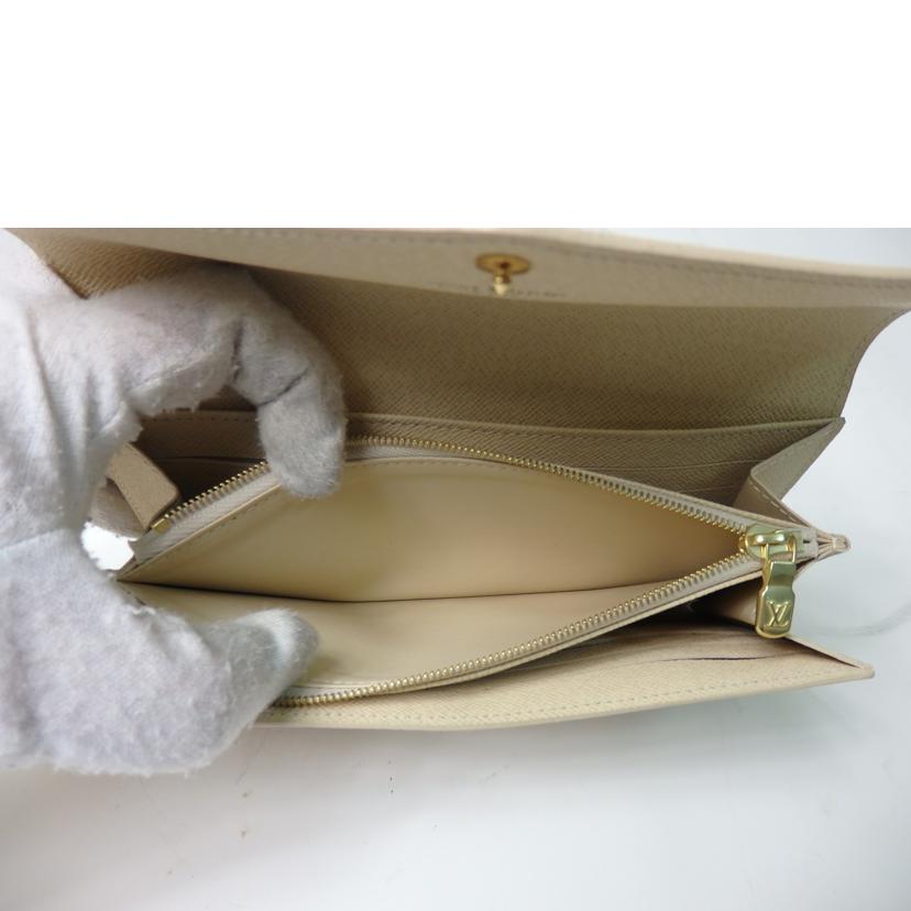 LV ルイヴィトン/ポルトフォイユ・サラ/ダミエ/アズール/N63208//CT4104/ABランク/84