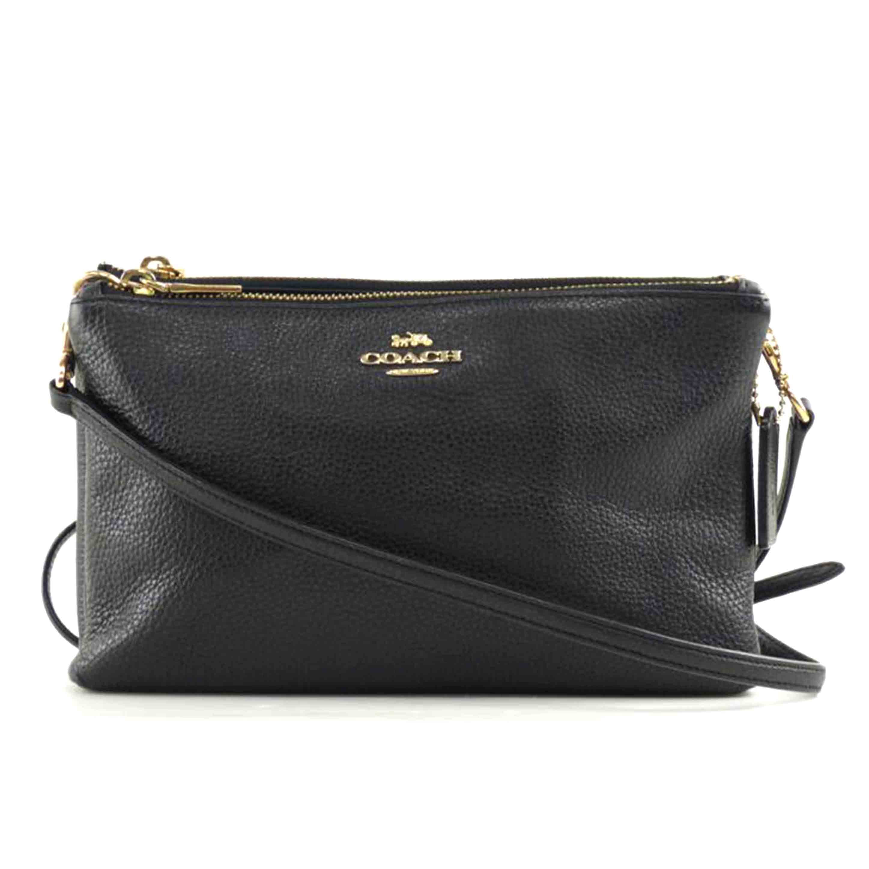 COACH コーチ/Wファスナーレザーショルダー/F34265//E19**/Bランク/64