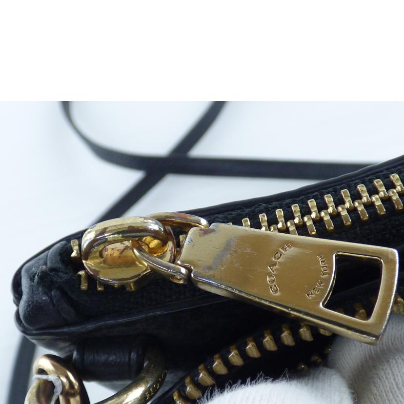 COACH コーチ/Wファスナーレザーショルダー/F34265//E19**/Bランク/64