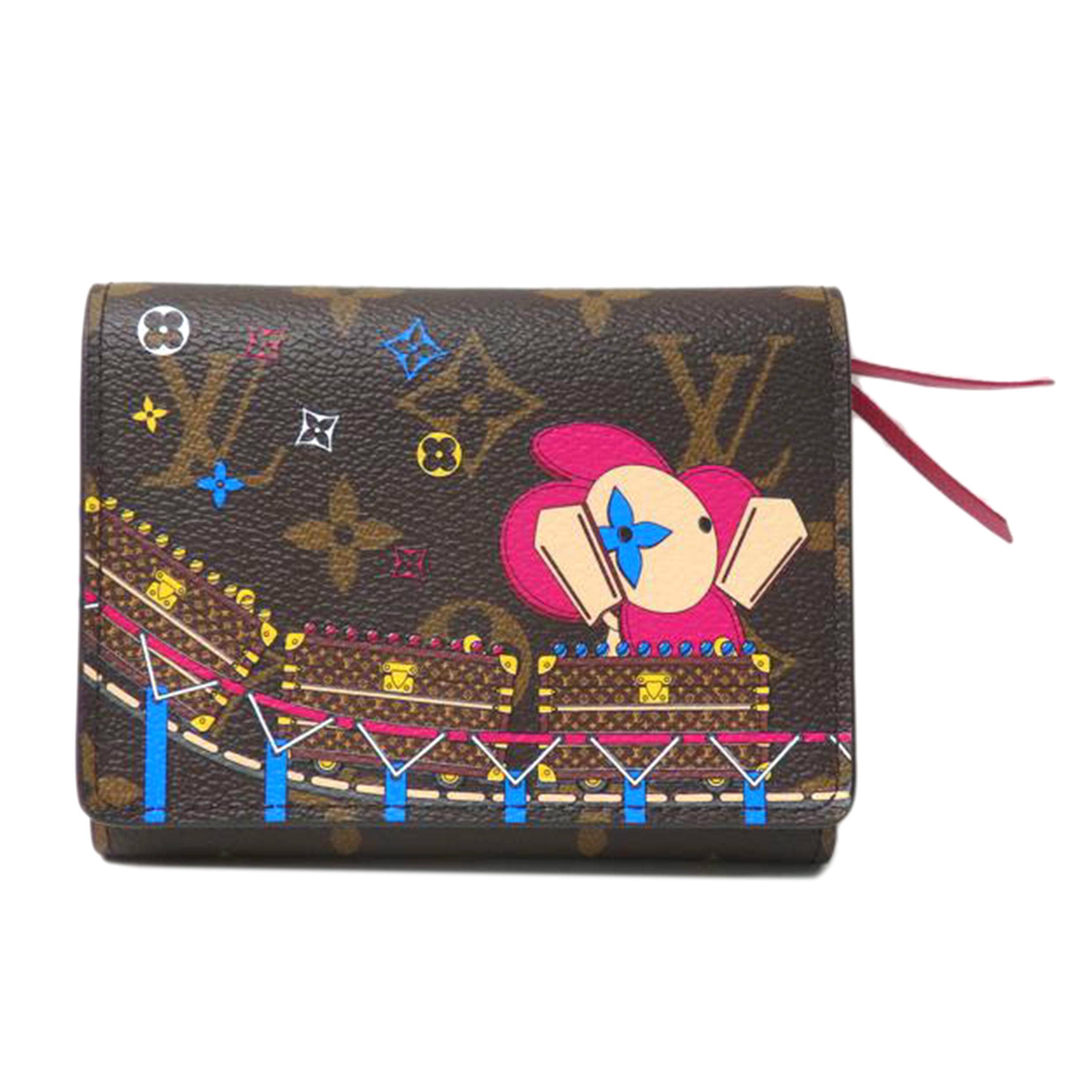 LV ルイヴィトン/ポルトフォイユ・ヴィクトリーヌ/モノグラム/ホットピンク/ヴィヴィエンヌ/M69751//FH3260/SAランク/84