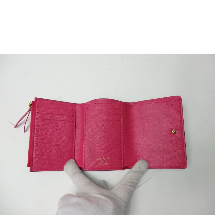 LV ルイヴィトン/ポルトフォイユ・ヴィクトリーヌ/モノグラム/ホットピンク/ヴィヴィエンヌ/M69751//FH3260/SAランク/84
