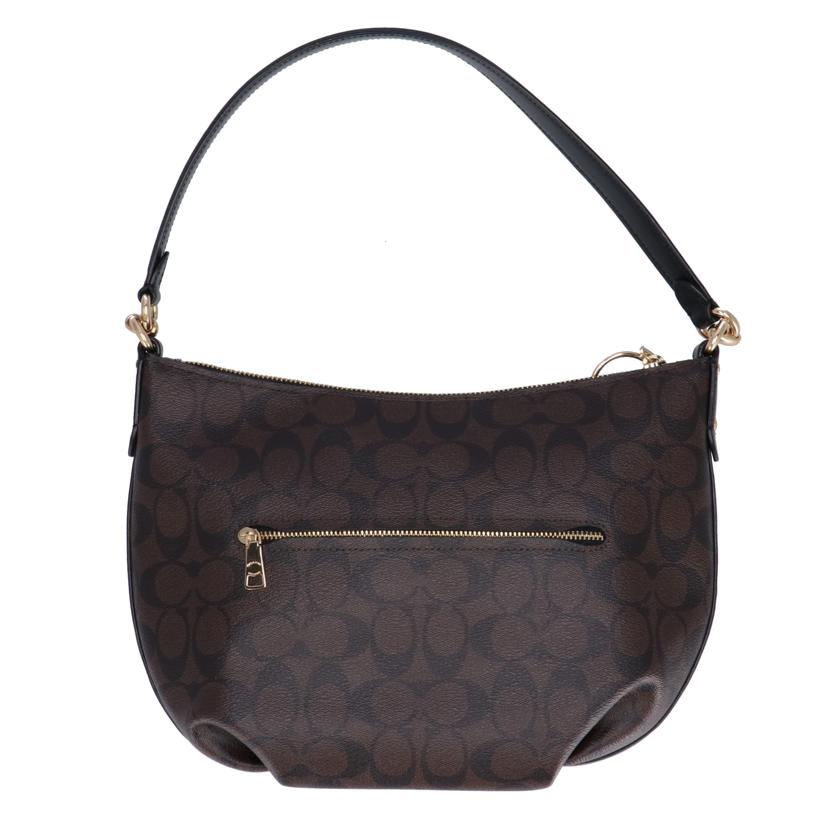 COACH コーチ バッグ ブランドバッグ ハンドバッグ レザー レディース ブラウン ブラック 茶 黒/シグネチャー2WAYショルダー/90738//A2023/Aランク/75