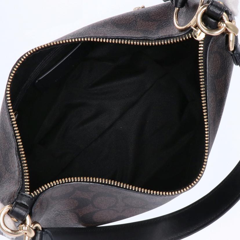 COACH コーチ バッグ ブランドバッグ ハンドバッグ レザー レディース ブラウン ブラック 茶 黒/シグネチャー2WAYショルダー/90738//A2023/Aランク/75