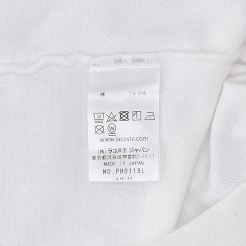 LACOSTE ラコステ/LACOSTE 長袖ポロシャツ・WH//Bランク/75