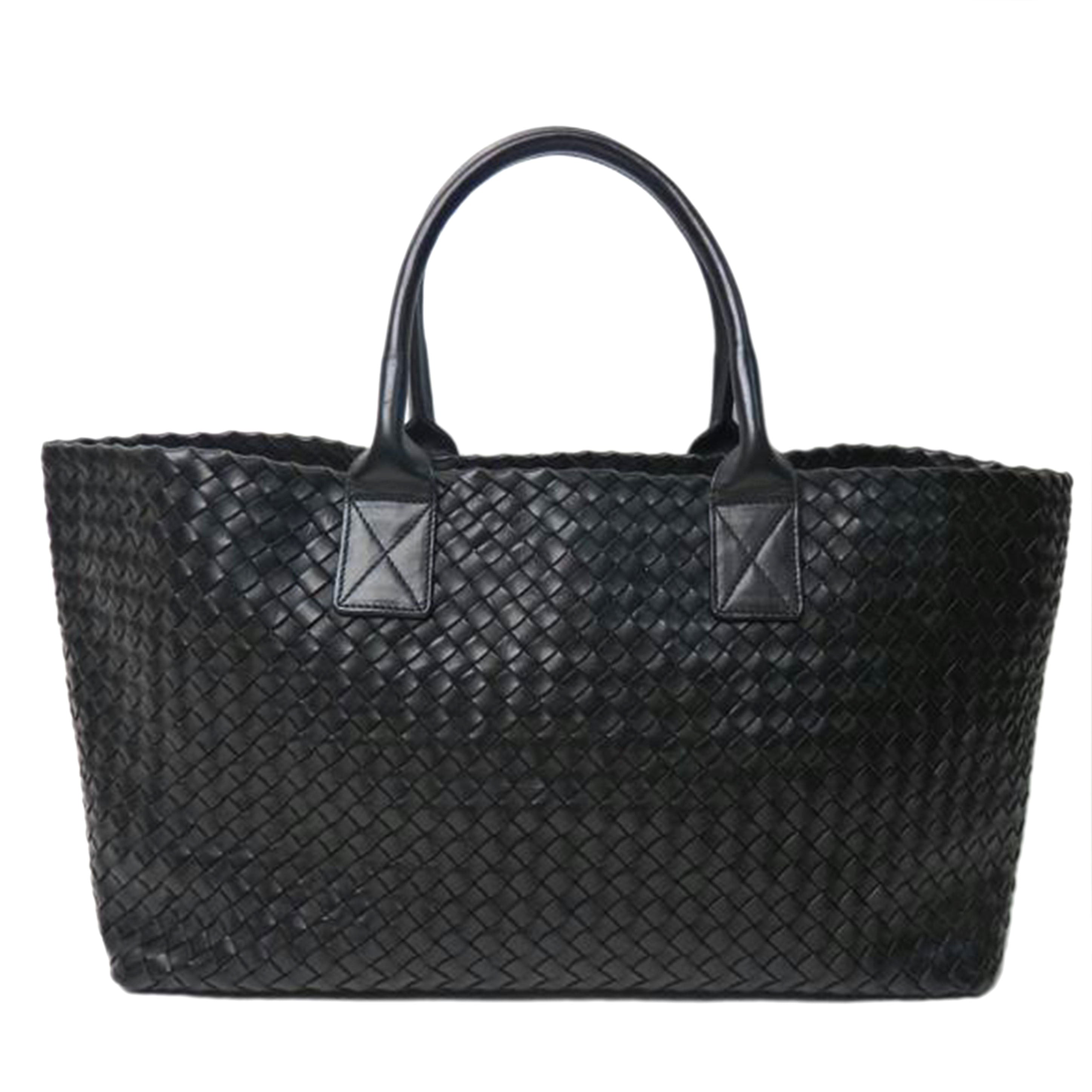 BOTTEGA VENETA ボッテガ･ヴェネタ/カバMM/500個限定/イントレチャート/ブラック/115664 VB0F1  1000/EPE*************/ボッテガ/ABランク/84【中古】