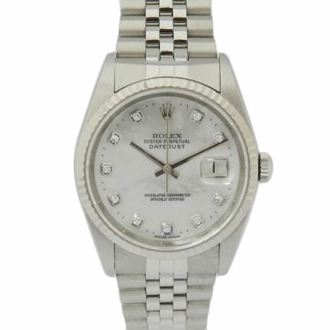 ROLEX ロレックス/デイトジャスト/10Pダイヤ/ホワイトシェル文字盤/16234NG//Y186787/ABランク/88