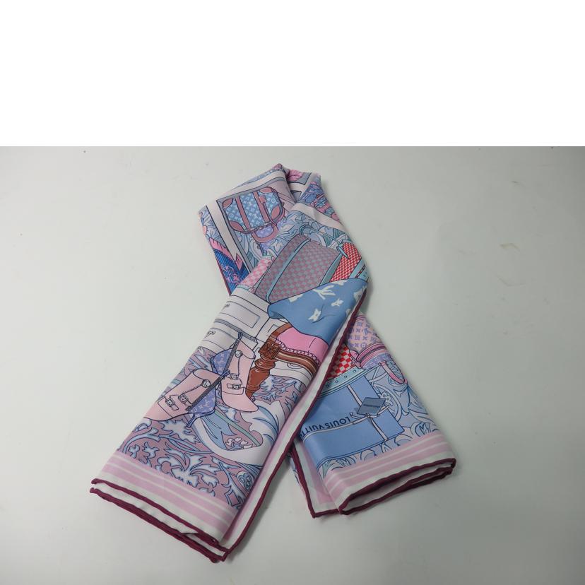 LV ルイヴィトン/大判シルクスカーフ/バッグ×小物柄/M76130//MR0199/SAランク/84