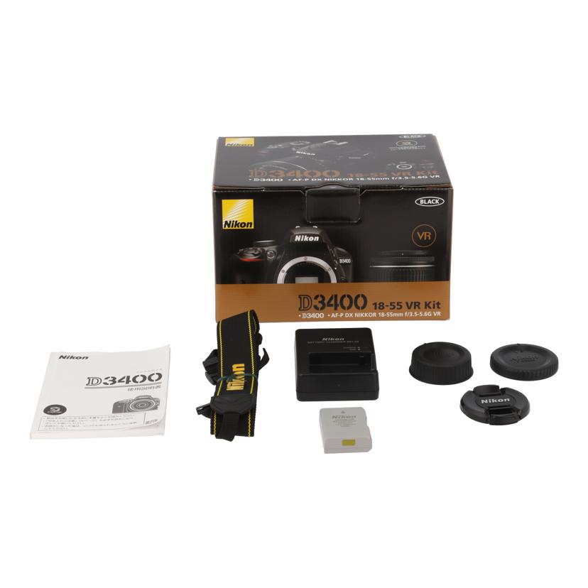 Nikon ニコン/デジタル一眼/D3400 18-55 VR Kit/D3400 18-55 VR Kit//2072010/Aランク/77