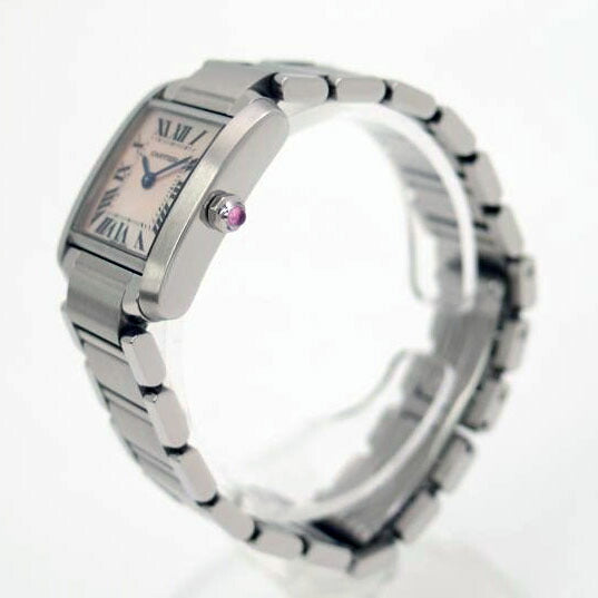 Cartier カルティエ/タンクフランセーズSM/クオーツ/ピンクシェル文字盤/W51028Q3//854891UF 2384/Aランク/69