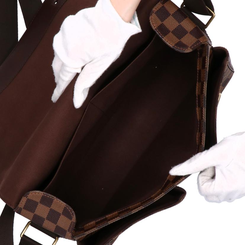 LOUIS VUITTON ルイヴィトン ルイ・ヴィトン ビトン ダミエ・エベヌ 市松模様 ブラウン 茶 2wayバッグ 廃盤 ショルダーバッグ ハンドバッグ トートバッグ ブラウン メンズ レディース 定番 人気 LV 斜め掛け 肩がけ/ブロードウェイ/ダミエ/エベヌ(ショルダー)/N42270//TH0***/Bランク/78