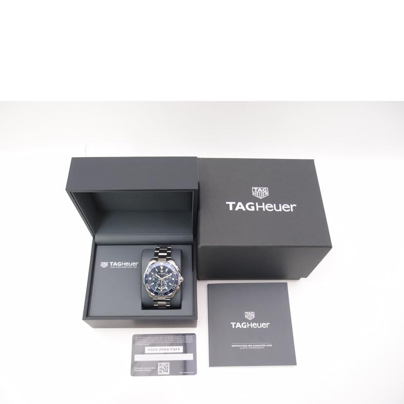 TAG Heuer タグホイヤー 腕時計 スポーツタイプ 青文字盤 メンズ/アクアレーサー・クロノグラフ/クオーツ/CAY111B.BA0927//WZX4152/SAランク/69