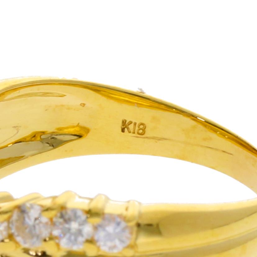 K18/K18ダイヤリング0.54ct/#12/5.3//0.54/Aランク/75