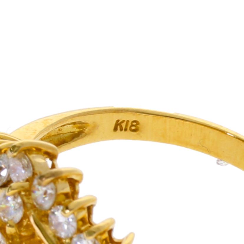 /K18ダイヤリング0.81ct/#11//Aランク/75