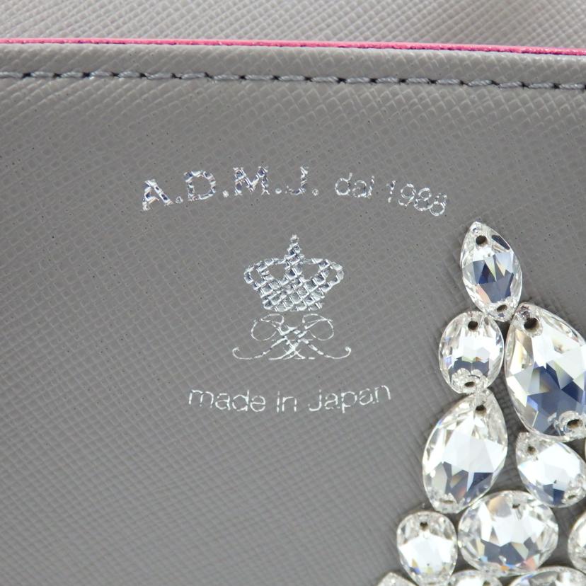 ADMJ エーディーエムジェー/スワロフスキークリスタル ミニトートバッグ//Aランク/77