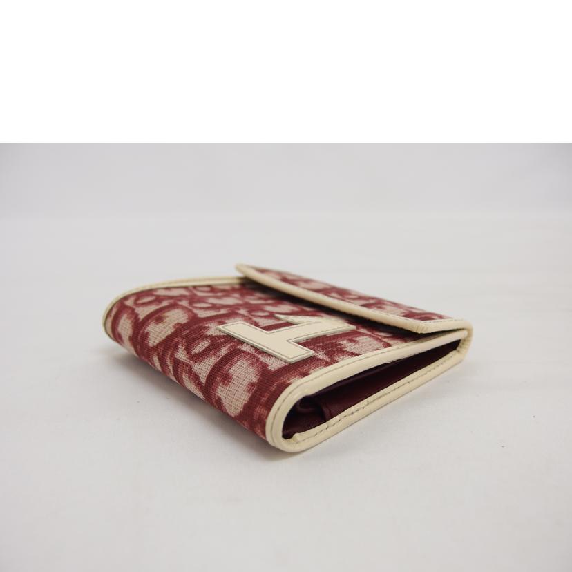 Dior ディオール コンパクトウォレット ボルドー/トロッター柄三つ折り財布/ナンバー1/CM0029//ABランク/04