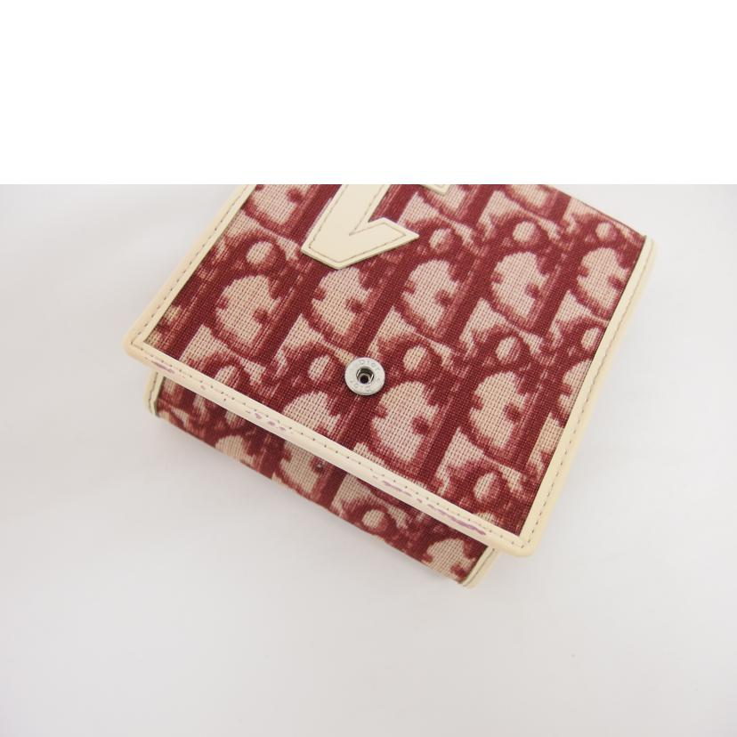 Dior ディオール コンパクトウォレット ボルドー/トロッター柄三つ折り財布/ナンバー1/CM0029//ABランク/04