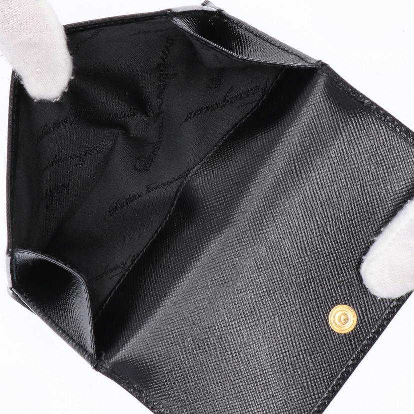 Ferragamo フェラガモ/ガンチーニレザー二つ折り財布/ブラック/AQ-220778//Aランク/75