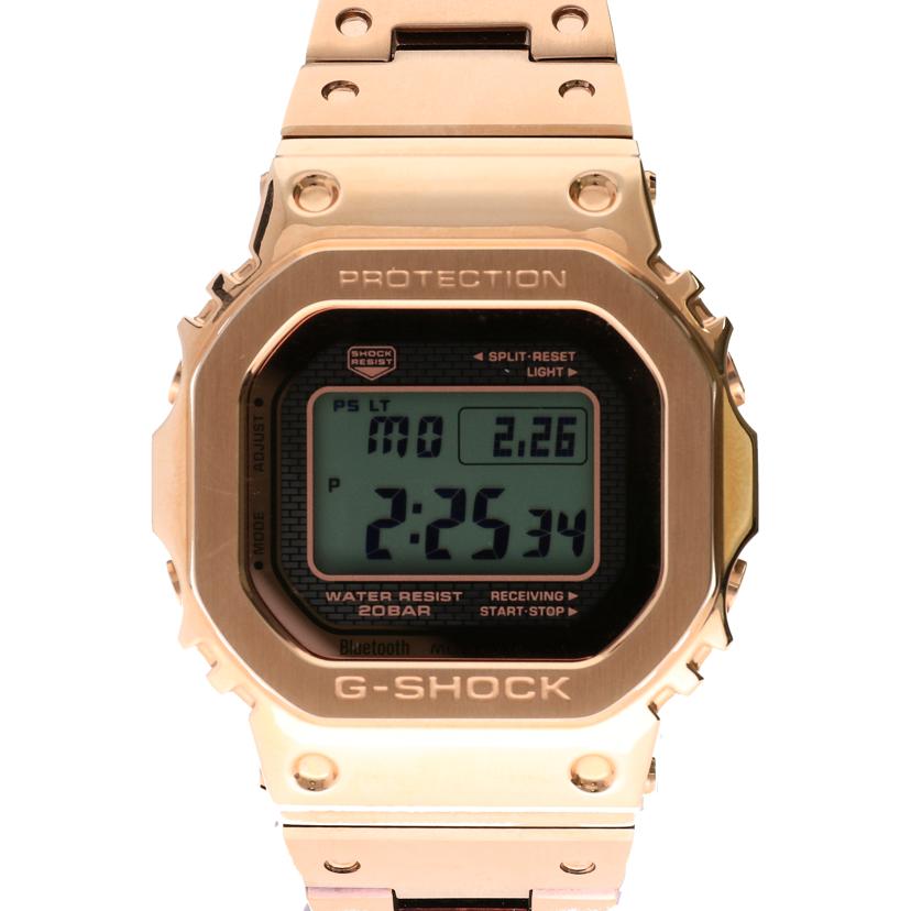 CASIO カシオ CASIO G-SHOCK フルメタル 電波ソーラー×Biuetooth/G-SHOCK/フルメタル/電波ソーラー×Bluetooth/GMW-B5000GD-4JF//201*****/Aランク/37
