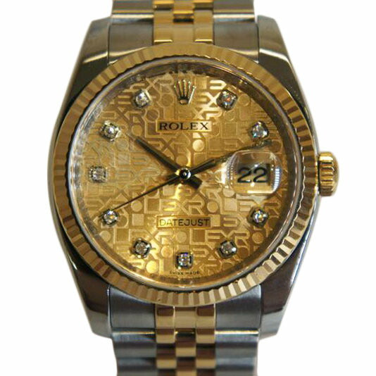 ROLEX ロレックス/デイトジャスト36コンビ10Pダイヤ/コンピュータ文字盤/116233G//V186795/SAランク/92