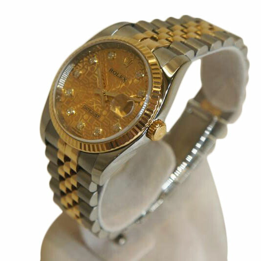 ROLEX ロレックス/デイトジャスト36コンビ10Pダイヤ/コンピュータ文字盤/116233G//V186795/SAランク/92