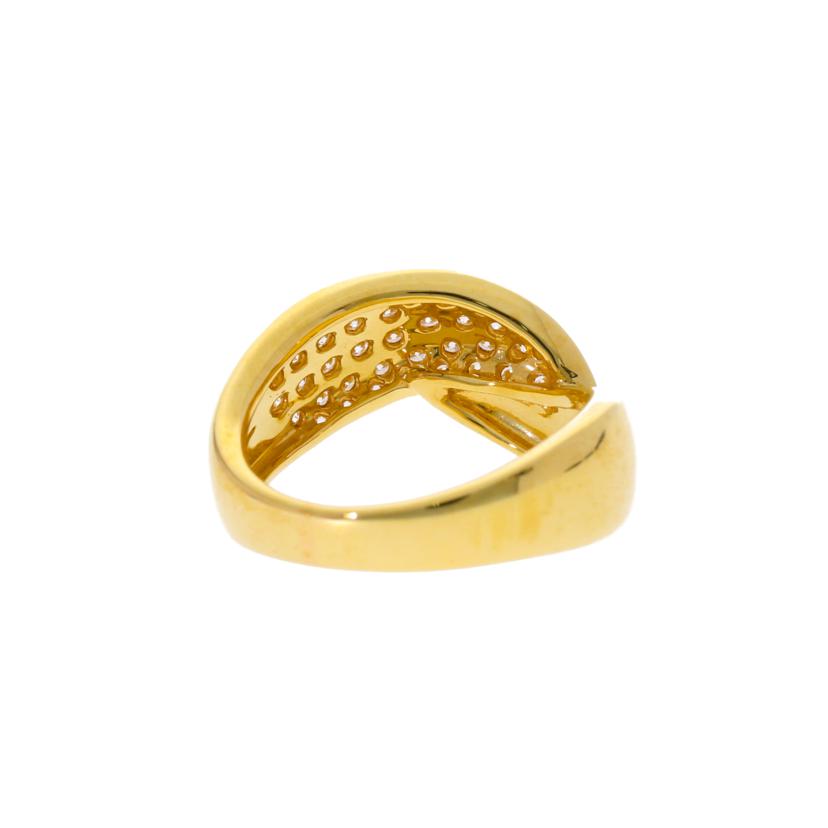 K18/K18ダイヤリング0.49ct/#11/6.2//0.48/Aランク/75