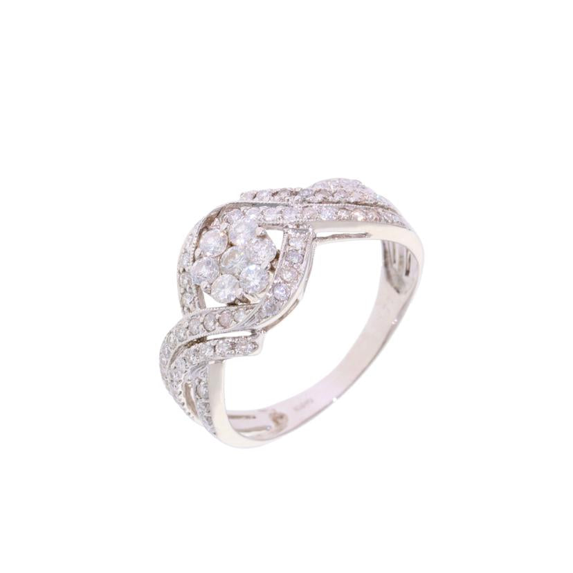 /K18WGダイヤリング0.77ct/#17//Aランク/75