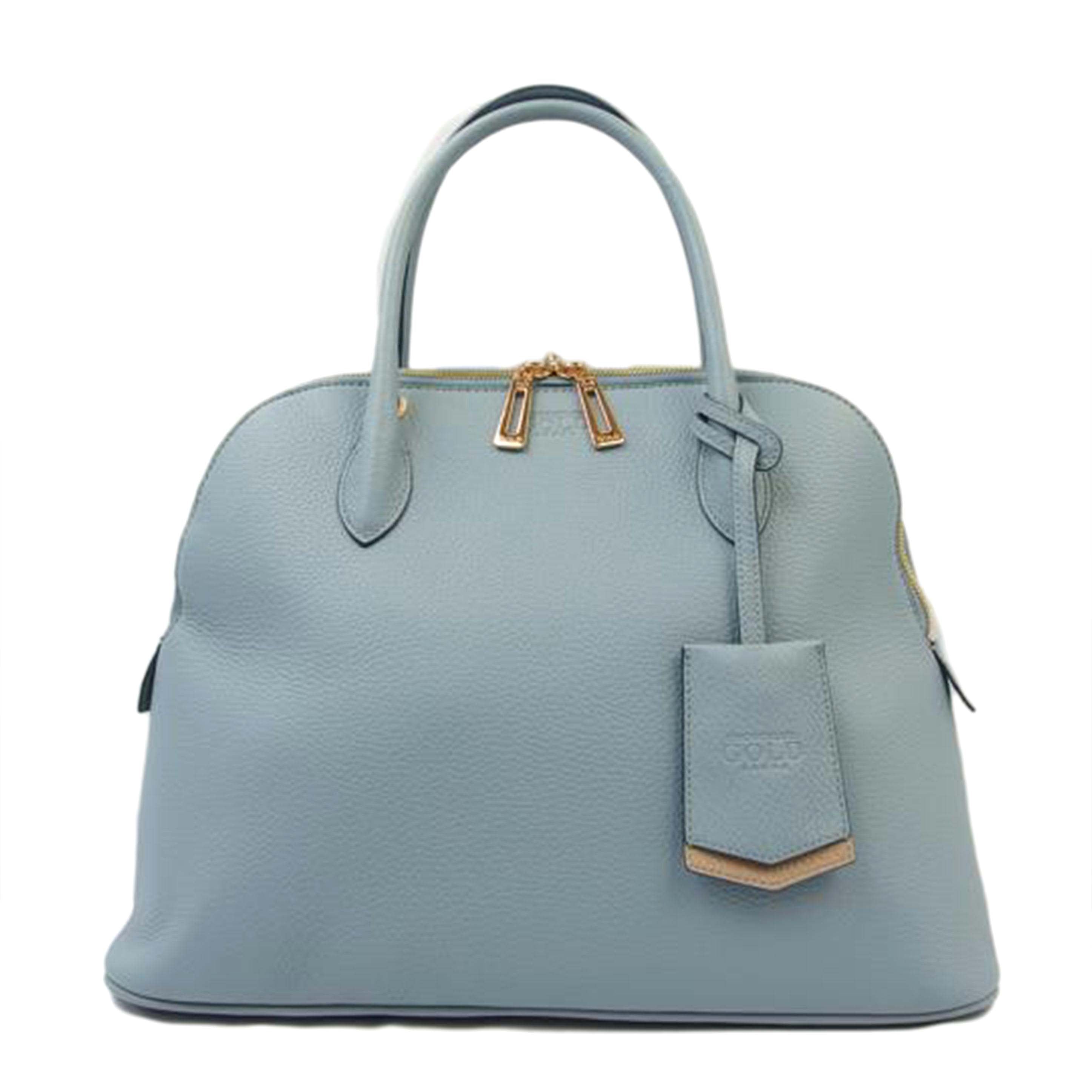 COCOCELUX GOLD ココセリュックスゴールド/レザー2wayショルダーバッグ ポーチ付 ライトブルー//SAランク/83