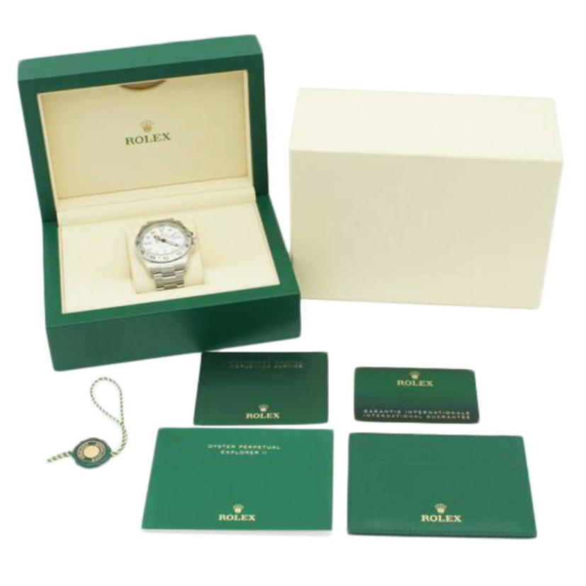 ROLEX ロレックス 腕時計 ランダムシリアル 2022年新ギャラ ステンレス 白文字盤 メンズ 自動巻き/エクスプローラー2・ホワイト/ランダム番/226570//1A3*****/Aランク/75