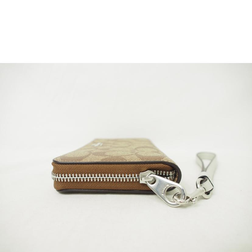 COACH コーチ/PVCシグネチャー/ラウンドファスナー長財布/C4452//K22**/Aランク/78