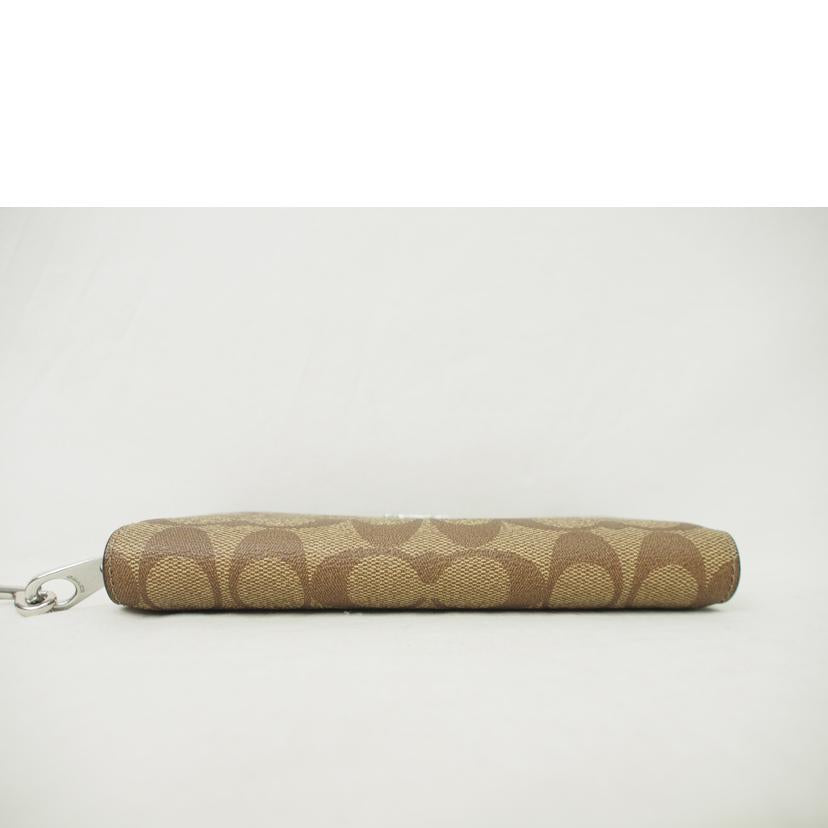 COACH コーチ/PVCシグネチャー/ラウンドファスナー長財布/C4452//K22**/Aランク/78