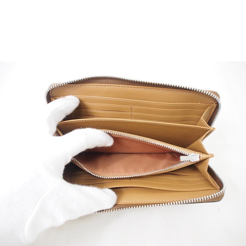 COACH コーチ/PVCシグネチャー/ラウンドファスナー長財布/C4452//K22**/Aランク/78