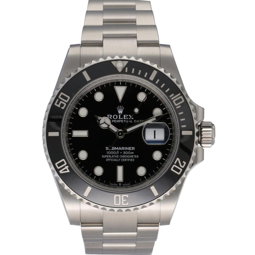 ROLEX ロレックス 黒サブ 腕時計 ランダムシリアル 2022年新ギャラ ステンレス 黒文字盤 メンズ 自動巻き/サブマリーナ・デイト・ブラック/ランダム番/126610LN//155*****/SAランク/75