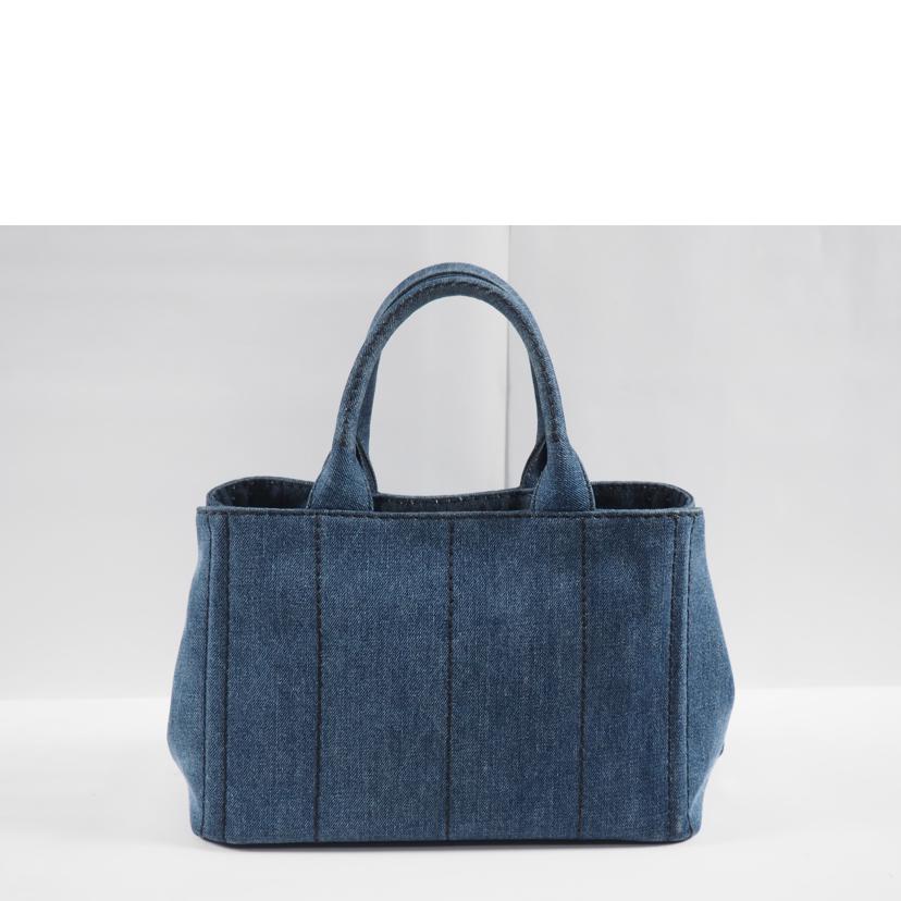 PRADA/2Way ハンンドバッグ/ カナパデニム シルクスクリーンロゴ/1BG439//Bランク/79