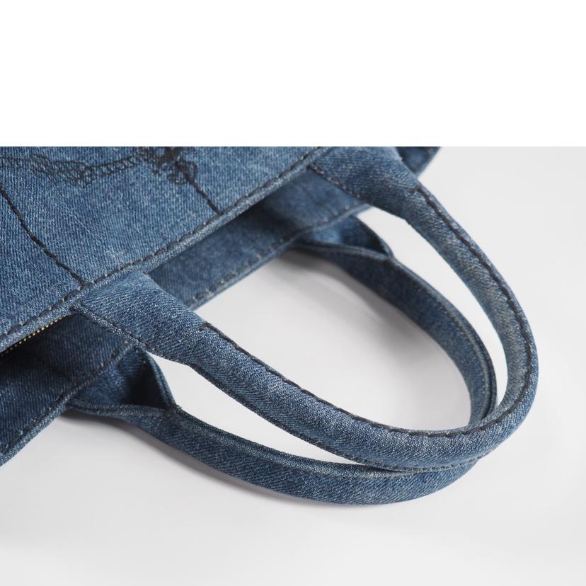 PRADA/2Way ハンンドバッグ/ カナパデニム シルクスクリーンロゴ/1BG439//Bランク/79