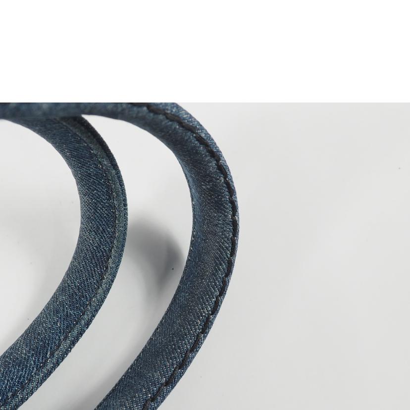 PRADA/2Way ハンンドバッグ/ カナパデニム シルクスクリーンロゴ/1BG439//Bランク/79