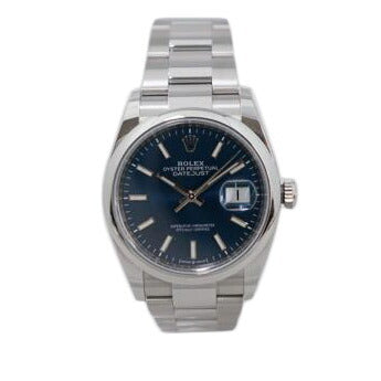 ROLEX ロレックス 腕時計 ランダムシリアル 新ギャラ2021年日付 オイスターブレス ステンレス メンズ/デイトジャスト36・ブライトブルー/ランダム番/126200//25J*****/Aランク/67