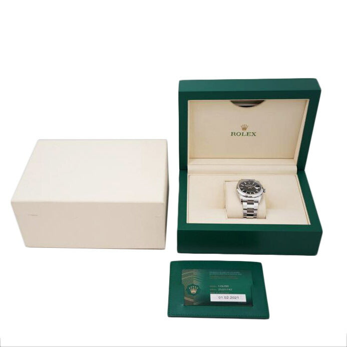 ROLEX ロレックス 腕時計 ランダムシリアル 新ギャラ2021年日付 オイスターブレス ステンレス メンズ/デイトジャスト36・ブライトブルー/ランダム番/126200//25J*****/Aランク/67