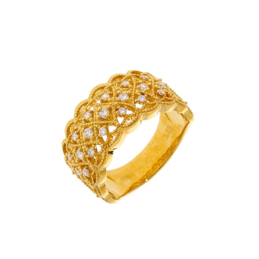 K18/K18ダイヤリング0.35ct/#17/9.1//0.35/Aランク/75