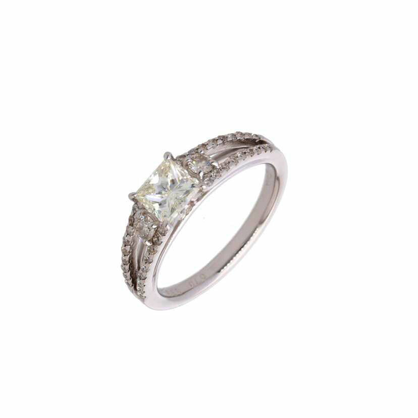 / PT900ダイヤリング0.70/0.30ct//Aランク/75