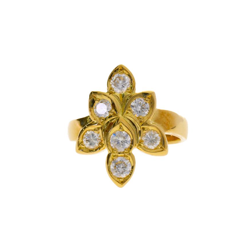 K18/K18ダイヤリング1.00ct/#15/7.4//1.00/Aランク/75