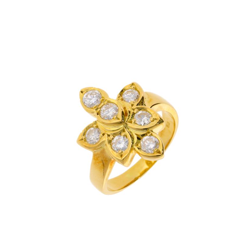 K18/K18ダイヤリング1.00ct/#15/7.4//1.00/Aランク/75