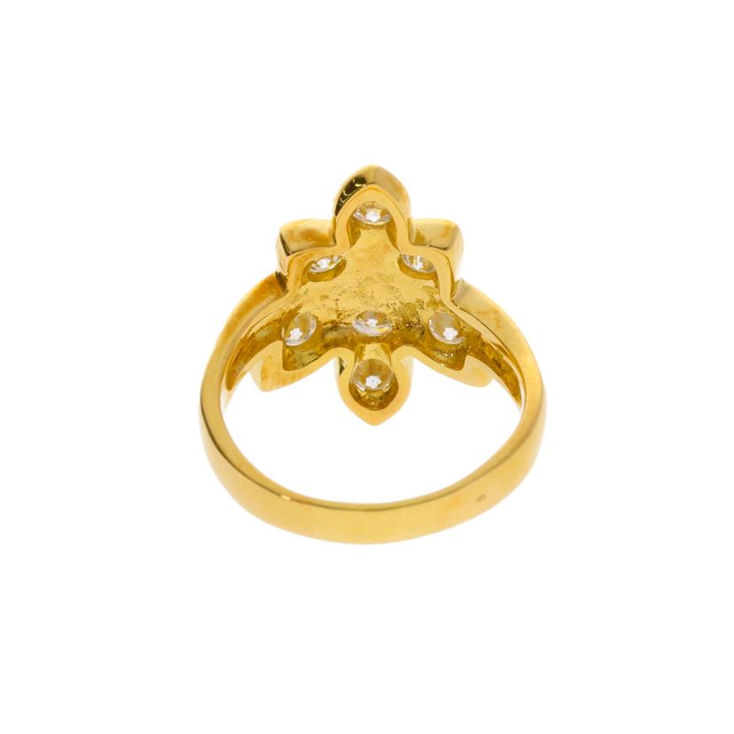 K18/K18ダイヤリング1.00ct/#15/7.4//1.00/Aランク/75