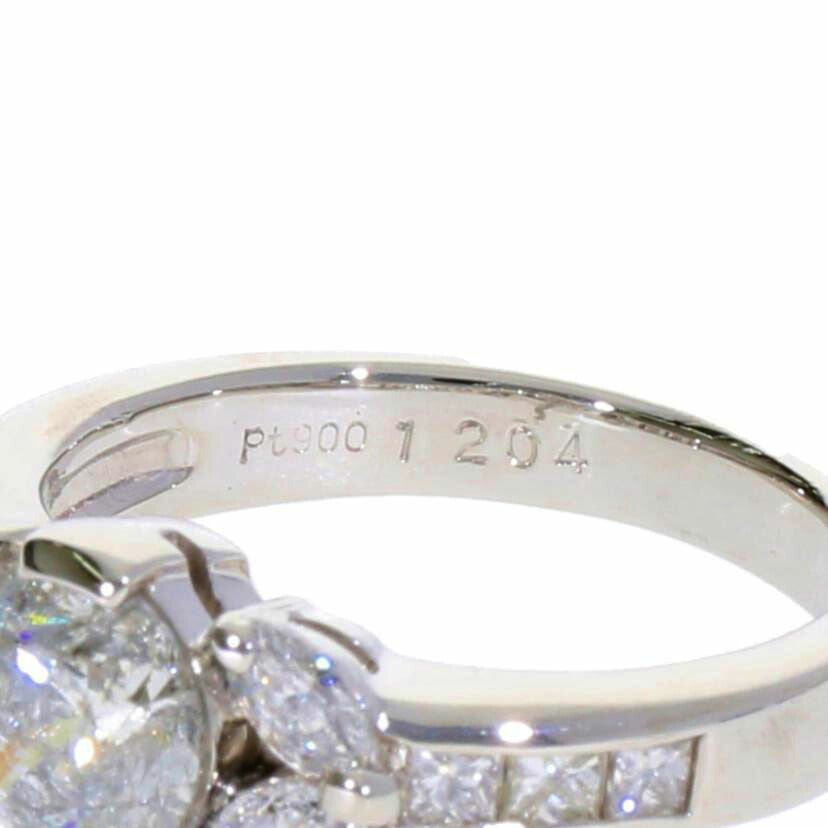 /◎ PT900ダイヤリング1.204/0.75ct//Aランク/75