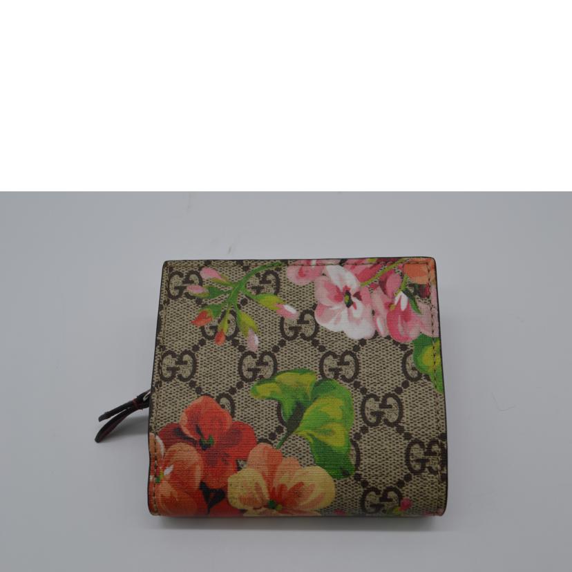 GUCCI グッチ/GGブルームスコンパクトレザー財布/475839//2773/Aランク/89