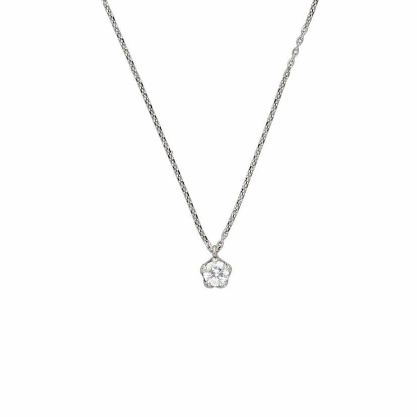 / PT850ダイヤネックレス0.328/0.04ct//ABランク/75