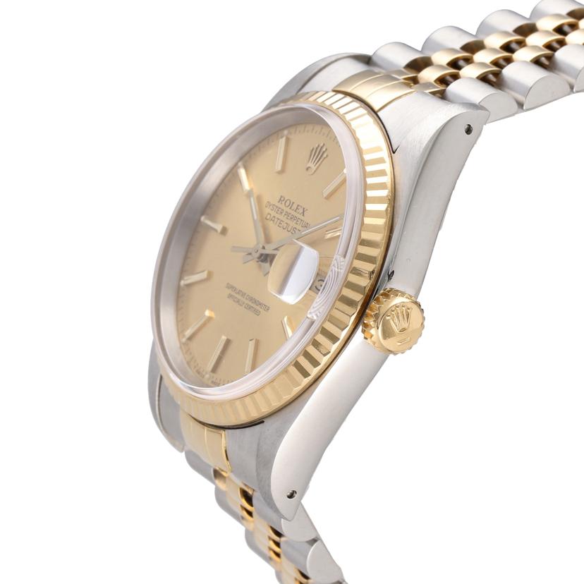 ROLEX ロレックス 腕時計 1989年頃製造 オーバーホール済 新品仕上済 K18YG コンビ ステンレス メンズ/デイトジャスト・シャンパン/SS×YG/L番/16233//L45**********/ABランク/78